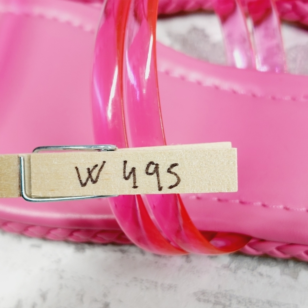 NEW BP. Viola Clear Pink Casual Slide Summer Flat Beach Sandals W495 - Picture 11 of 11